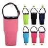 neoprene handheld cup cover solid color 30oz tumbler water bottle sleeve carrier travel mug holder bag case pouch warmer thermal cover