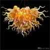 Kutego żelaza ręka lampy szklane żyrandol do hotelu Home Dale Chihuly style usta dmuchane 110V-120V Żarówki LED