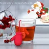 Tea Filter Specialdesignat Hem Santa Claus Handskar Form Tea Filter Intressant Loose Leaf Silicone Tea Kaffe Infuser Filter IIA23