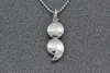 925 Sterling Silver Semicolon Colar Pingente Inspirado Jóias consciência cólon Semi com T200113 caixa preta