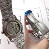 Zwitsers merk Mens horloges luxe mechanische automatische beweging roestvrijstalen Stell Designer Watch de hoogwaardige ville Clear back busi9975896