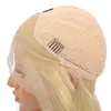 613 Blonde Lace Front Wig Droite 13x4 Pré plumé Tuneful Cheveux brésiliens 150% Blonde Lace Wigs 8-26 pouces