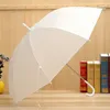 Performance de danse en PVC transparent PVC Performance à longue poignée arc-en-ciel parapluie de mariage plage coloré pour hommes femmes gamin D6988909