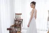 Asaf Dadush Boho Split Wedding Dresses Bohemian Spets Appliqued Spaghetti V Neck Wedding Dress A Line Beach Bridal Gowns Robe de Mariee