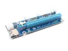 USB3.0 PCI-E1X a 16x Adaptador de tarjetas de elevación de cable de extensor SATA 15PIN-6PIN PARA LA MINERA DE BITCOIN