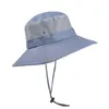 Chapéu de sol para as mulheres dos homens de verão ao ar livre proteção solar chapéu de balde de aba larga impermeável respirável packable chapéu boonie para safari pesca golf