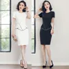 Moda Letnia Ołówek Vestidos Retro Robe Wear Wear Uniform Kobiety Eleganckie Biuro Damskie Slim Sukienka Koreański Styl Vestidos Mujer