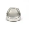 Engravable Genuine 925 Sterling Silver Mens Plain Square Signet Ring