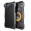 Telefonväska Lins för iPhone XS Metallram Skyddsväska med 3 separat extern kameralins 120 ° vidvinkel fisheye makro telefonlins