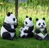 Animal-like Panda Ground Garden Decoration Outdoor Landscape Pieces Resin Courtyard Park