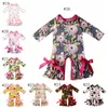 Bébé Filles Designer Vêtements Barboteuses Personnalisées Imprimé Princesse Combinaisons Enfants Combishort Enfants Sunsuit Boutique Bébé Vêtements BT5727