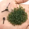 50Pcs Carp Rig Ring Stops With Boilie Bait Screw Fishing Bait Ring Swivel Carp Fishing Accessories