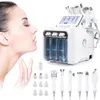 Multifunctional 6 in 1 H2 O2 facial dermabrasion hydro microdermabrasion peeling vacuum skin cleaning water aqua oxygen spray