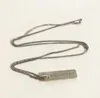 Mmm mode belgien design hög kvalitet 925 silver digital tagg halsband hip hop unisex halsband födelsedagspresent