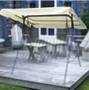 Gratis frakt Grossists Hot Sales Beige Patio Replacement Swing Canopy Shade 194x112cm