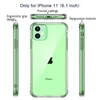 Şeffaf PC Telefon Kılıfı Için iphone 11 Pro Max XS X Artı Temizle TPU Tampon Sert Arka Durumda Samsung Galaxy Note 10 Artı