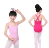 Kids Designer Clothes Leotard Meisjes Ballet Gymnastiek Bodysuit Dance Suit Dancewear Double Cross Strap Kids Girl Yoga Mouwloze Jurk DYP424