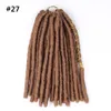 12inch gudinna faux locs crochet flätor hår 2pc / pack syntetiska flätande hårförlängningar mjuka dreadlocks med linje