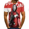 Impresso Camiseta Homens Coringa Face Masculino Tshirts 3D Palhaço de Manga Curta Camisas Engraçadas Tops Tees XXS-6XL