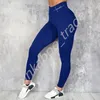 Ins Femmes Terrottting Papant de survêtement lettres design Pantalons de yoga Sports Sports Gym élastique LEGGINGS LADEMES AMPLIÉT