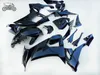 Free customize fairings set for Kawasaki Ninja ZX10R 2008-2011 all glossy black ABS plastic fairing kit ZX-10R 08 09 10 11