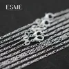 10pcs/Lot 2mm Figaro Chain 925 Sterling Silver Jewelry Necklace Chains with Lobster Clasps Size 16 18 20 22 24 26 28 30 Inch