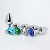 70 28mm Metal Mini Anal Sex Toys for Women Men Rostfritt stål Anal Butt Plugs Crystal Jewelry Beads Sex Products C181127019964201