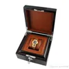 Watch Box Wood Without LOGO Metal Lock Paint Brand Watch Gift Box With PU Pillow glitter2008