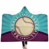 Baseball hooded filtar softball fotboll rugby cloak filt 3d print cape fleece beach shawls handduk swaddling barn filt 4804