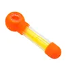 New Arrive Hard Plastic & Food Grade Silicone Smoking Pipe 15MM Water Filtration Glass Bowl Herbal Pipes Silicone Herb Pipe Pipes