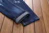 Jean bleu à trous pour hommes, pantalon Long en coton, classique, droit, grande taille, violet, nouvelle mode 2024