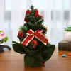 1pcs 20 см мини -рождественская елка рождественская настольная декора