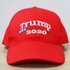 Baseballkappe Baumwolle Stickerei Trump 2020 Caps Atmungsaktive Baseball-Sportmütze 3 Farben Republikanische Baseballkappe DH0510