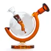 Globe Glass Bong 5.7inches Recycler Hookahs Glass Water Bong