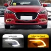 2 Pcs DRL Para Mazda 3 Mazda3 Axela 2017 2018 Luzes diurnas capa da lâmpada de nevoeiro farol 12 V Daylight car-styling