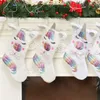 Juldekoration Unicorn Cartoon Animal Plush Hängande Strumpor med ljus godisväska Gåvor Bag Party Festive Supplies ZZA1142