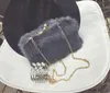 Designer-Winter Evening Bags Kvinnor Kanin Furmetal Shoulder Chain Bags Ladies Candy Color Hasp Telefon Koppling Väskor