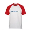 Homens Espaço X Logotipo mangas curtas T-shirt dos homens T-shirt Popular Personalizado Namorado Plus tshirt simples estilo camiseta camisetas SpaceX T polos
