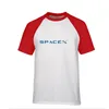 メンズスペースXロゴ半袖ティーメンズTシャツ人気のあるカスタムボーイフレンドプラスTシャツシンプルスタイルティーシャツSpacex TシャツPolos