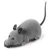 Jouet d'intelligence de chat télécommande sans fil énergie électrique mobile en plastique réaliste flocage Simulation souris jouets pour animaux de compagnie