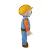 2018 Hot Sale New Bob Builder Mascot Kostym Vuxen Storlek Gratis frakt