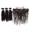 Melhor 10A Brazilian Profunda Onda Curly Virgem Cabelo Não Transformado Peruano Indiano Malásia Remy Cabelo Humano Weave Bundles Cuticle Align 2 Ano Vida