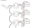 Freeshipping DMX302 High voltage DMX triac led dimmer brightness AC90V-240V Output 3channels 1A/CH led panel light controller