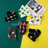 Fruits tropicaux printemps / été chaussettes à la mode personnalisées avocat à l'ananas de coton bas pour femmes et chaussettes pour filles