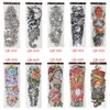 1 Sztuk Tymczasowy Tatuaż Wodoodporna Naklejka Zakonnica Dziewczyna Modli się Projekt Full Flower Arm Body Art Beckham Duży Duży Fałszywy Naklejka Tatuaż