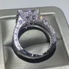 Choucong Brand New Vintage Fashion Jewelry 925 Sterling Silver Princess Cut White Topaz CZ Diamond Women Wedding Ring Ring G268S
