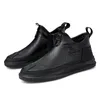 2019 casual mannen ontwerper schoenen massief licht comfortabele platte schoenen loafers lederen schoenen sneakers mocassin homme flats * 9217