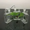 Rauchpfeifen Bongs Herstellung mundgeblasener Shisha Mini tragbarer Glaszigarettenkasten und Wasserrauchflasche