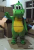 2019 Factory Hot Sale Green Dragon Dinosaur Mascot Kostym Fancy Costume Mascotte för vuxna present till Halloween Carnival Party