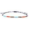 12 Stück handgefertigte bunte Miyuki-Rocailles-Perlen Vsco Girl Freundschaftsarmbänder Boho verstellbares Armband Armband Schmuck Geschenke für Frauen Mädchen